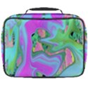 Retro Pink And Light Blue Liquid Art On Hydrangea Garden Full Print Lunch Bag View2