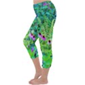 Purple Coneflower Garden With Tiger Eye Tree Capri Winter Leggings  View2