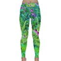 Purple Coneflower Garden With Tiger Eye Tree Classic Yoga Leggings View1