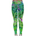 Purple Coneflower Garden With Tiger Eye Tree Classic Yoga Leggings View2