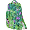 Purple Coneflower Garden With Tiger Eye Tree Double Compartment Backpack View1