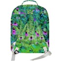 Purple Coneflower Garden With Tiger Eye Tree Double Compartment Backpack View3