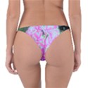 Hot Pink And White Peppermint Twist Garden Phlox Reversible Bikini Bottom View2