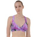 Hot Pink And White Peppermint Twist Garden Phlox Sweetheart Sports Bra View1