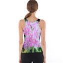 Hot Pink And White Peppermint Twist Garden Phlox Tank Top View2