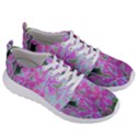 Hot Pink And White Peppermint Twist Garden Phlox Men s Lightweight Sports Shoes View3