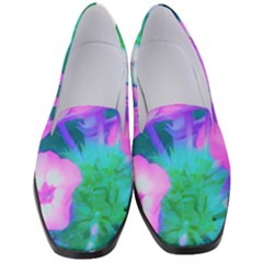 Pink, Green, Blue And White Garden Phlox Flowers Women s Classic Loafer Heels by myrubiogarden