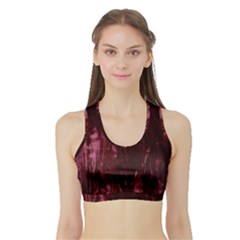 Wordsworth Crushed Velvet Sports Bra With Border by DeneWestUK