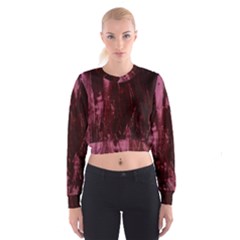 Wordsworth Crushed Velvet Cropped Sweatshirt by DeneWestUK