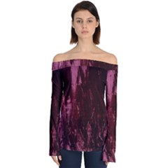 Wordsworth Crushed Velvet Off Shoulder Long Sleeve Top by DeneWestUK