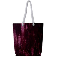 Wordsworth Crushed Velvet Full Print Rope Handle Tote (small) by DeneWestUK