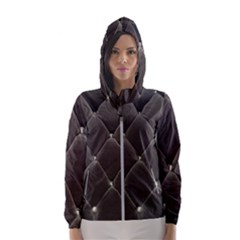 Wordsworth Grey Diamonds Hooded Windbreaker (women) by DeneWestUK