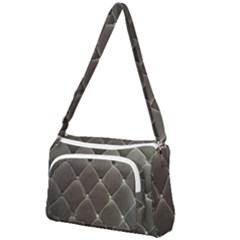 Wordsworth Grey Diamonds Front Pocket Crossbody Bag by DeneWestUK