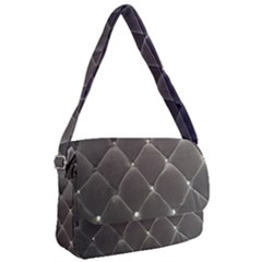 Wordsworth Grey Diamonds Courier Bag by DeneWestUK