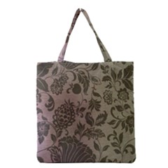 Wordsworth Metallic Flowers Grocery Tote Bag by DeneWestUK