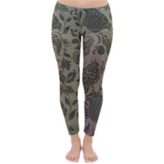 Wordsworth Metallic Flowers Classic Winter Leggings by DeneWestUK