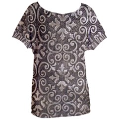 Wordsworth Metallic Pattern Women s Oversized Tee by DeneWestUK