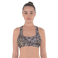 Wordsworth Metallic Pattern Cross Back Sports Bra by DeneWestUK