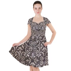 Wordsworth Metallic Pattern Cap Sleeve Midi Dress by DeneWestUK