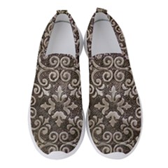 Wordsworth Metallic Pattern Women s Slip On Sneakers