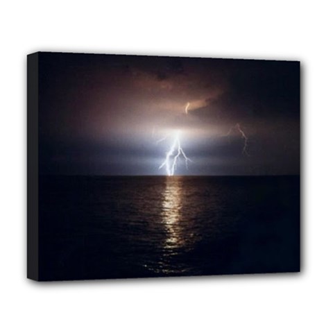 Lightning Strike  Deluxe Canvas 20  X 16  (stretched) by StarvingArtisan