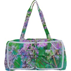 Invincibelle Spirit Hot Pink Hydrangeas On Aqua Green Multi Function Bag by myrubiogarden