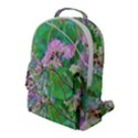 Invincibelle Spirit Hot Pink Hydrangeas On Aqua Green Flap Pocket Backpack (Large) View1