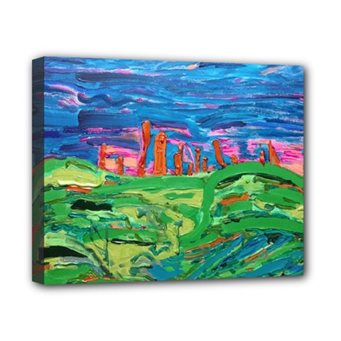 Our Town My Town Canvas 10  X 8  (stretched) by arwwearableart