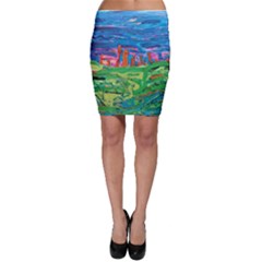 Our Town My Town Bodycon Skirt by arwwearableart