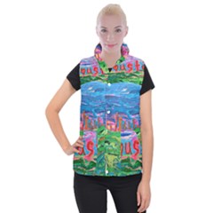 Our Town My Town Women s Button Up Vest by arwwearableart