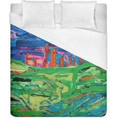 Our Town My Town Duvet Cover (california King Size) by arwwearableart