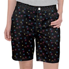 Background Abstract Texture Pocket Shorts