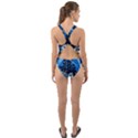 Halloween Ghosts Haunted House Cut-Out Back One Piece Swimsuit View2