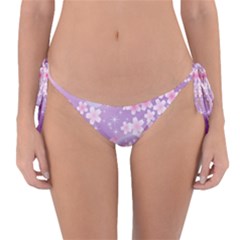 Japanese Sakura Background Reversible Bikini Bottom by Wegoenart