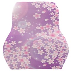 Japanese Sakura Background Car Seat Back Cushion  by Wegoenart