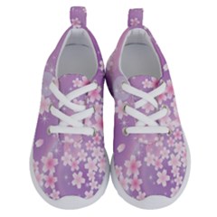 Japanese Sakura Background Running Shoes by Wegoenart