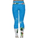 Elf On A Shelf In Sled Snowflakes Classic Yoga Leggings View2