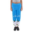 Elf On A Shelf In Sled Snowflakes Women s Jogger Sweatpants View1