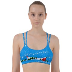 Elf On A Shelf In Sled Snowflakes Line Them Up Sports Bra by Wegoenart