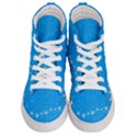 Elf On A Shelf In Sled Snowflakes Women s Hi-Top Skate Sneakers View1