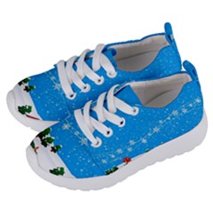 Elf On A Shelf In Sled Snowflakes Kids  Lightweight Sports Shoes