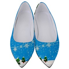 Elf On A Shelf In Sled Snowflakes Women s Low Heels by Wegoenart