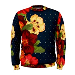 Flowers Vintage Floral Men s Sweatshirt by Wegoenart