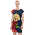 Flowers Vintage Floral Cap Sleeve Bodycon Dress View1