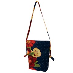 Flowers Vintage Floral Folding Shoulder Bag