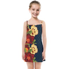 Flowers Vintage Floral Kids Summer Sun Dress by Wegoenart