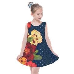 Flowers Vintage Floral Kids  Summer Dress