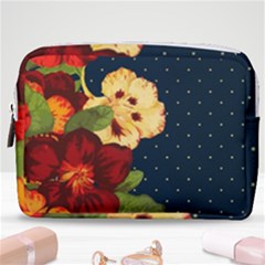 Flowers Vintage Floral Make Up Pouch (medium)