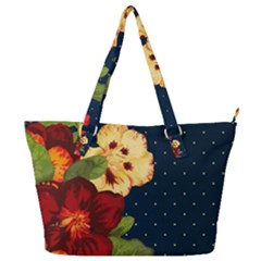 Flowers Vintage Floral Full Print Shoulder Bag