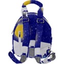 Night Christmas Background Moon Snow Travel Backpacks View2